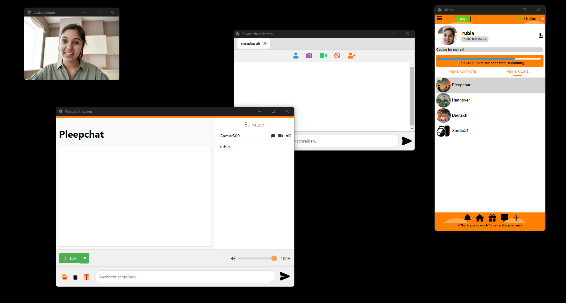 PleepChat Video Chatroom